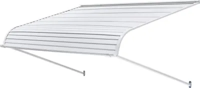 Obrázek produktu pro Okenní markýza, dveřní stříška 60 x 42, hliníková slitina, markýzy na přední dveře
