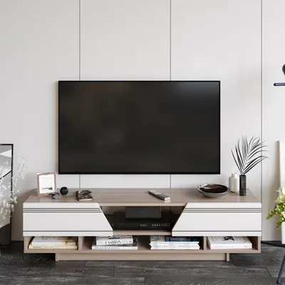Image de Meuble TV Decorotika Aspatria Blanc & Cordoba