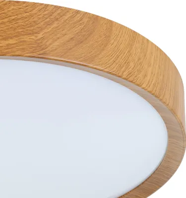 Image de Eglo LED plafonnier Musurita bois Ø 34 cm blanc chaud