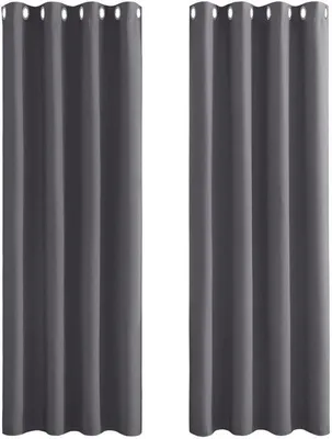 Zdjęcie produktu dla Zestaw zasłon zaciemiających Unyqoos® (2 sztuki), wymiar 140 x 175 cm, gruba tkanina o gramaturze 230 g/m², zaciemnienie 85–95%, 8 metalowych przelotek, idealne do salonu i sypialni