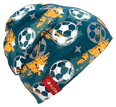 Produktbild von Roth Jungen Beanie Fußball blau Einheitsgroesse 1 St.