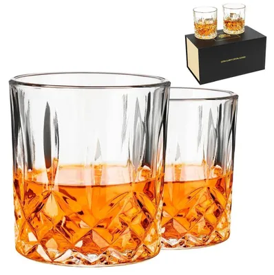 Productafbeelding van Whiskyglazen, set van 2, 300 ml, loodvrij kristalglas, cadeauverpakking