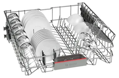 Zdjęcie produktu dla Bosch Serie 4 SMS4EMW06E, Wolnostojący, Pełny rozmiar (60 cm), Biały, Przyciski, Dotyk, 1,75 m, 1,65 m