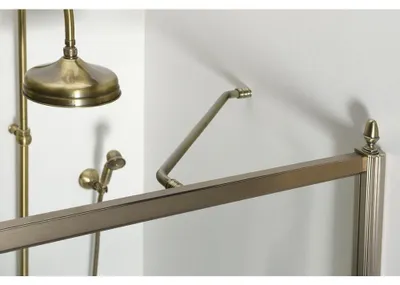 Productafbeelding van Gelco ANTIQUE hoeksteun voor douchewanden, 600 mm, brons