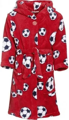 Produktbild von Bademantel Soccer Junior Fleece Rotgröße 122/128
