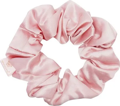 Image de CRYSTALLOVE - Élastique à cheveux en soie - rose