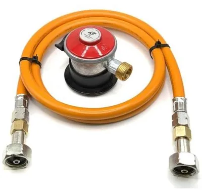Zdjęcie produktu dla Wąż gazowy lpg 150 cm adapter cylindra propanowego 35 mm do kuchenki grill