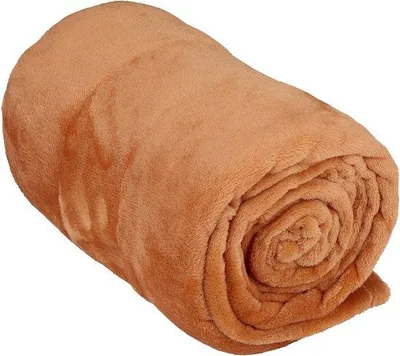 Obrázek produktu pro Unyqoos® Fleeceová deka, 150 x 200 cm, měkká polyesterová fleecová deka, barva terakota/oranžová, snadno se udržuje a je univerzální – vhodná do obývacího pokoje, do postele i na terasu