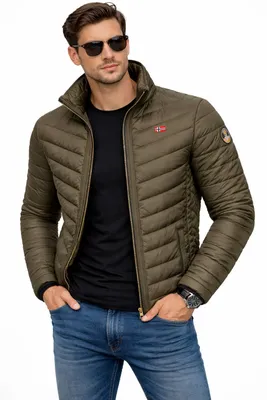 Produktbild von Herren Übergangsjacke Herbst Winter Jacke Steppjacke Leicht Outdoor