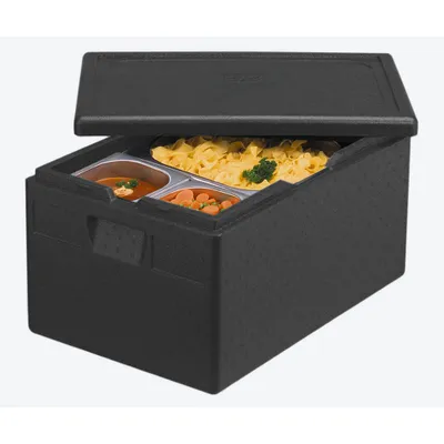 Produktbild von Papstar 82840, Box, Rechteckig, 46 l, Schwarz, Polypropylen (PP), 120 °C