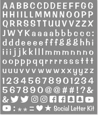 Produktbild von Social Media Sticker-Kit, weiß