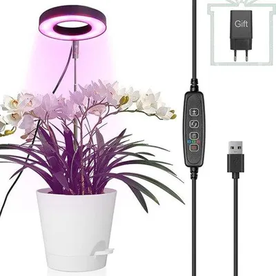 Image de Kit d'éclairage LED pour culture - Lot de 2 - Éclairage de culture - Kit de lampes pour plantes