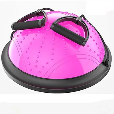 Obrázok produktu pre Joga loptička s priemerom 46 cm s elastickými lanami na posilňovanie svalového koru