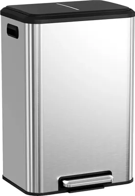 Produktbild von Mülltonne, 40L Fassungsvermögen, Soft-Close Deckel, Silber