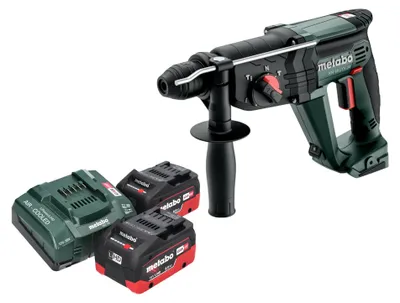 Obrázok produktu pre Metabo KH 18 LTX 24 akumulátorové kombinované kladivo 18 V 2,1 J SDS Plus + 2x LiHD akumulátor 8,0 Ah + nabíjačka