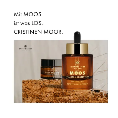 Produktbild von Bio Moossalbe, Bio Anti Aging Creme, mit Isländisch Moos Extrakt, Hyaluronsäure, Ceramiden & Aloe Vera, Tagescreme für alle Hauttypen, Naturkosmetik