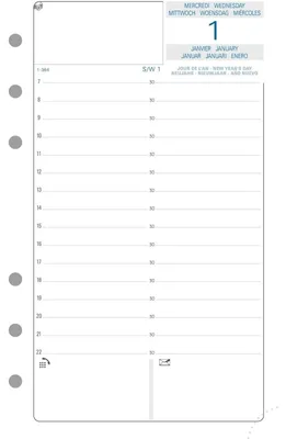 Produktbild von Kalendereinlage 2018 - Kalender 1 Tag pro Seite 1 Jahr