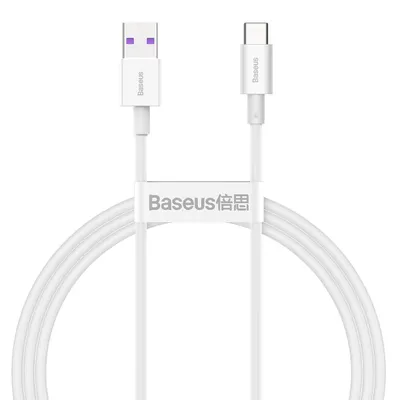 Zdjęcie produktu dla Kabel Baseus Superior USB-A/USB-C 1,00 m 66W biały