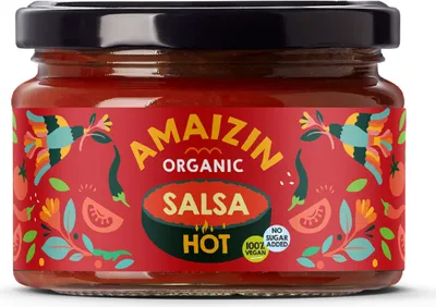 Produktbild von Amaizin Bio Salsa hot 6x260 g