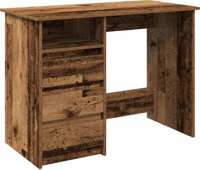 Zdjęcie produktu dla Biurko Stare Drewno 102X50X75 Cm Drewno Klejone Lumarko!