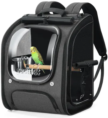 Vogelrucksack mit Sichtblase, groß, verstellbar, für Papageien, Reise