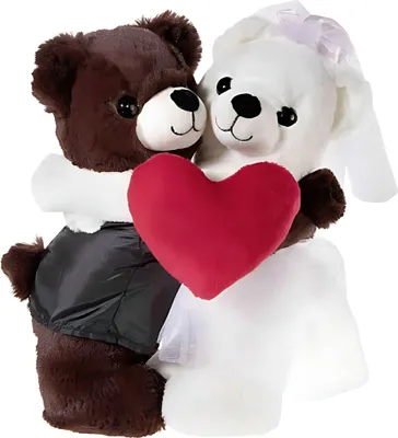 Produktbild von HOCHZEITSBÄRENPAAR Bär + Bärin + Stickung