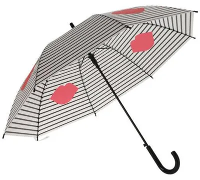 Produktbild von Großer Regenschirm, Mund-Muster, Ø 110 cm