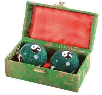 Produktbild von Chinesische Kugeln. emailliert. mit Yin Yang und Klang