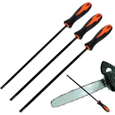 Produktbild von Kettensägenfeilen Set 3 Stück 4.0/4.8/5.5 mm Kohlenstoffstahl