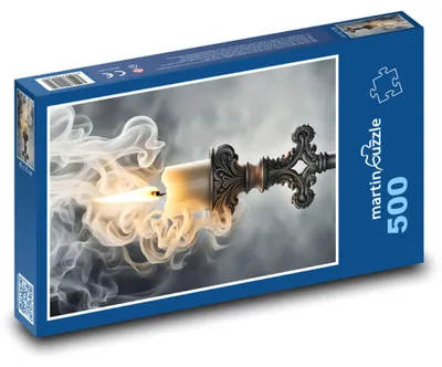 Obrázok produktu pre Puzzle 500 Dymiaci svietnik so sviečkou - martinpuzzle