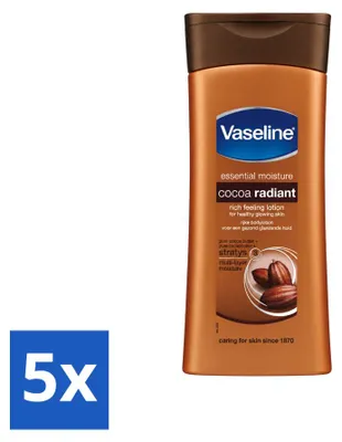 Produktbild von 5 x Vaseline Cocoa Bodylotion - 400 ml - Vorteilspackung - 5 Stücke