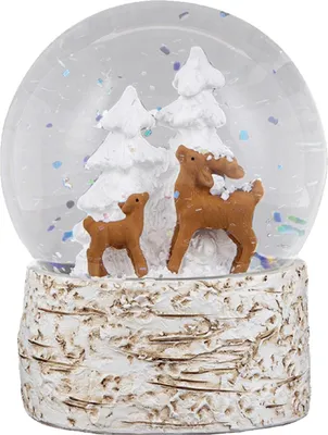Produktbild von Schneekugel Rehfamilie