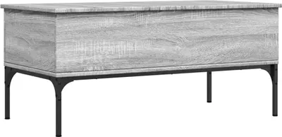 Produktbild von vidaXL Couchtisch Grau Sonoma 100x50x45 cm Holzwerkstoff und Metall