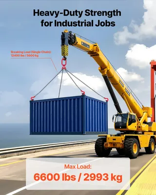 Immagine prodotto di Maglia di catena, acciaio legato G80, portata 3000 kg, lunghezza 5 piedi