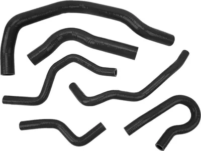 Image de Kit de 6 tuyaux de refroidissement en silicone pour radiateur et liquide de refroidissement pour Civic Type R EK EG B16A B18C B20B 1992 à 2000, noir