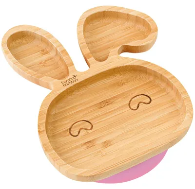 Image de Assiette à ventouse Bamboo Bunny pour enfants