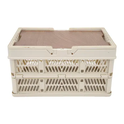 Image de Panier de camping, panier de pique-nique de camping, panier de rangement de camping, panier de camping pliable, panier de camping portatif, boîte de rangement de camping