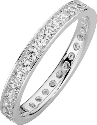Produktbild von Orolino Ring 333/- Gold weiß 054 (17,2) Zirkonia weiß 067370153