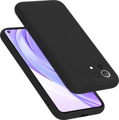 Produktbild von Cadorabo Schutzhülle für Xiaomi Mi 11 LITE (4G / 5G) / 11 LITE NE Hülle in Schwarz Handyhülle Case Cover TPU Etui