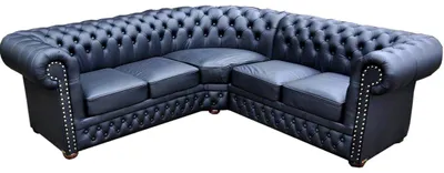 Immagine prodotto di Divano angolare Chesterfield zona giorno divano angolare divano suite in pelle divano nuovo_P