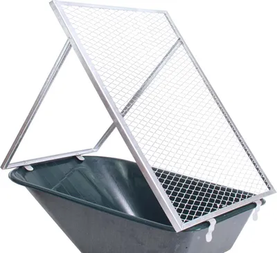 Produktbild von TRUTZHOLM Schubkarren Durchwurfsieb Gartensieb 100x60cm Sieb Kompost Gitter Durchwurfgitter Erdsieb