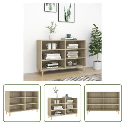 Produktbild von The Living Store Sideboard Sonoma-Eiche 103,5x35x70 cm Holzwerkstoff