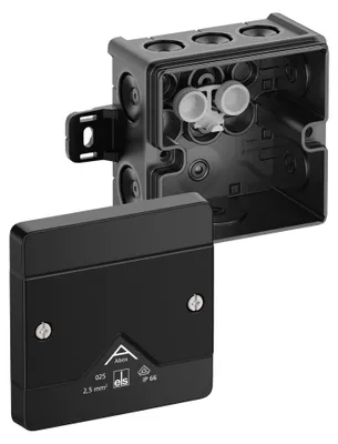 Produktbild von Spelsberg Abzweigkasten IP66 2,5mm² Abox 025 AB-L schwarz
