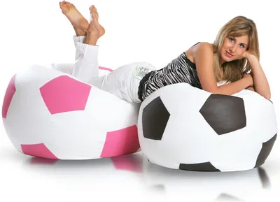 Produktbild von Ecopuf, Sitzkissen Fußball L, Farbe: Rosa