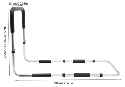 Immagine prodotto di Ringhiera per letto - Supporto per letto - Barra di trasferimento - Maniglia per letto - Barra di sostegno - Regolabile fino a 56 cm