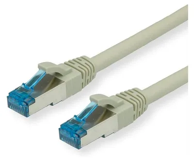 Imagen del producto de Cable de conexión Cat.6A (Clase EA) S/FTP (PiMF), LSOH, color gris, 0,15 metros