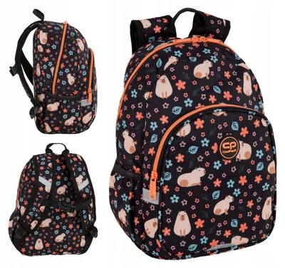 Produktbild von Coolpack Toby – Kleiner Schulrucksack Mit Reflektoren, Trillerpfeife Und Schulterriemen – Capybara