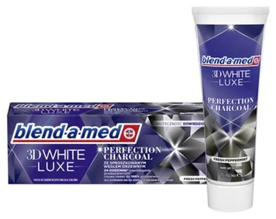 Immagine prodotto di Blend-a-med | Dentifricio 3D White Luxe - 75 Ml - Sbiancante - con carbone attivo - Protezione per denti e gengive