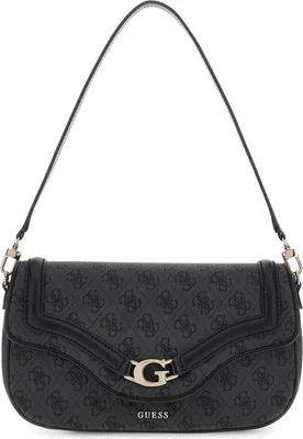 Produktbild von GUESS HWSG7993200 DEA FLAP SHOULDER BAG Woman Handtasche coal logo