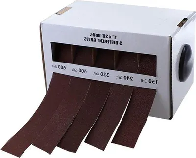 Immagine prodotto di Rullo abrasivo per levigatura manuale, 6 metri - grana 150-600 - 5 pezzi